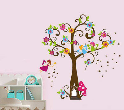 Large Fairy Tree Nursry Wall Decals 1