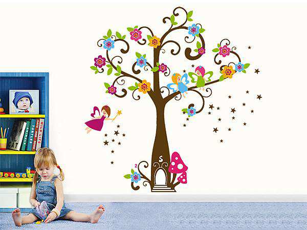 Large Fairy Tree Nursry Wall Decals