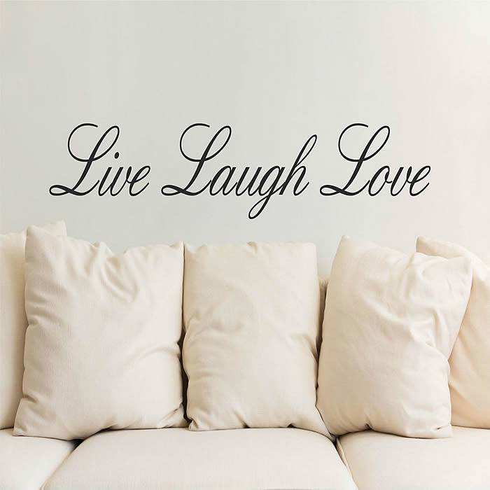 Live laugh love quotes wall stickers