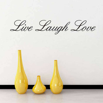 Live laugh love wall art stickers