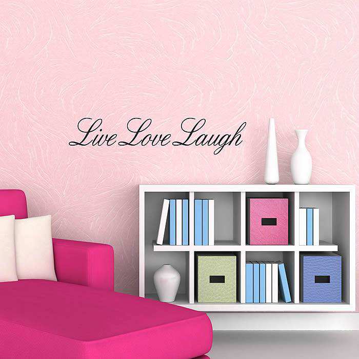 Live laugh love wall sticker