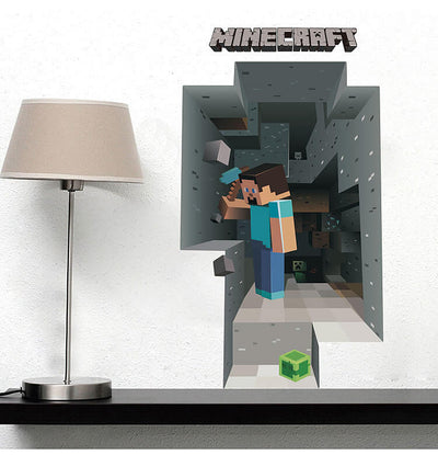 Minecraft 3D Wall Sticker | Boys Room