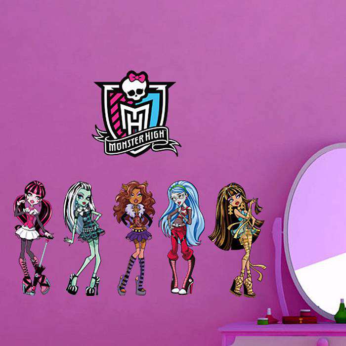 Moster High wall stickers art
