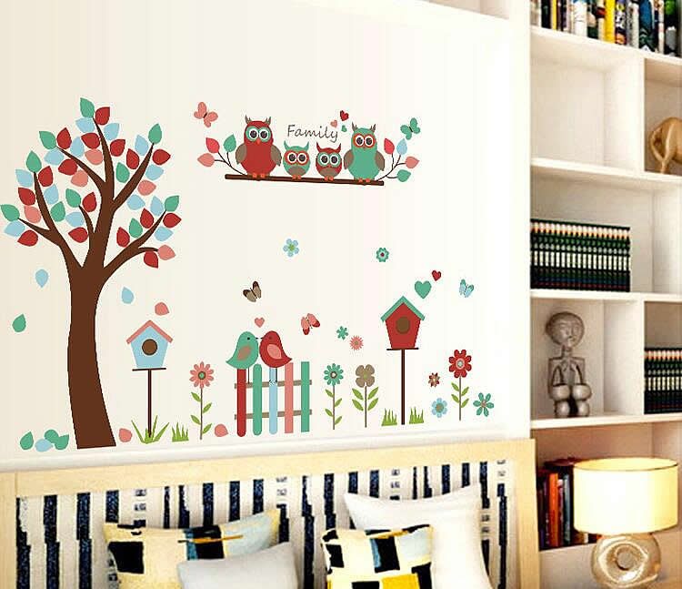 Owl Tree Wall Stickers Decals