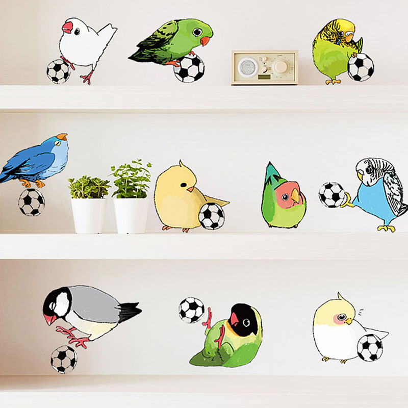 Cute Birds Playing | Wall Decals & Stickers
