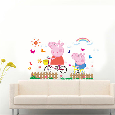 Peppa pig wall decals sticker for kids