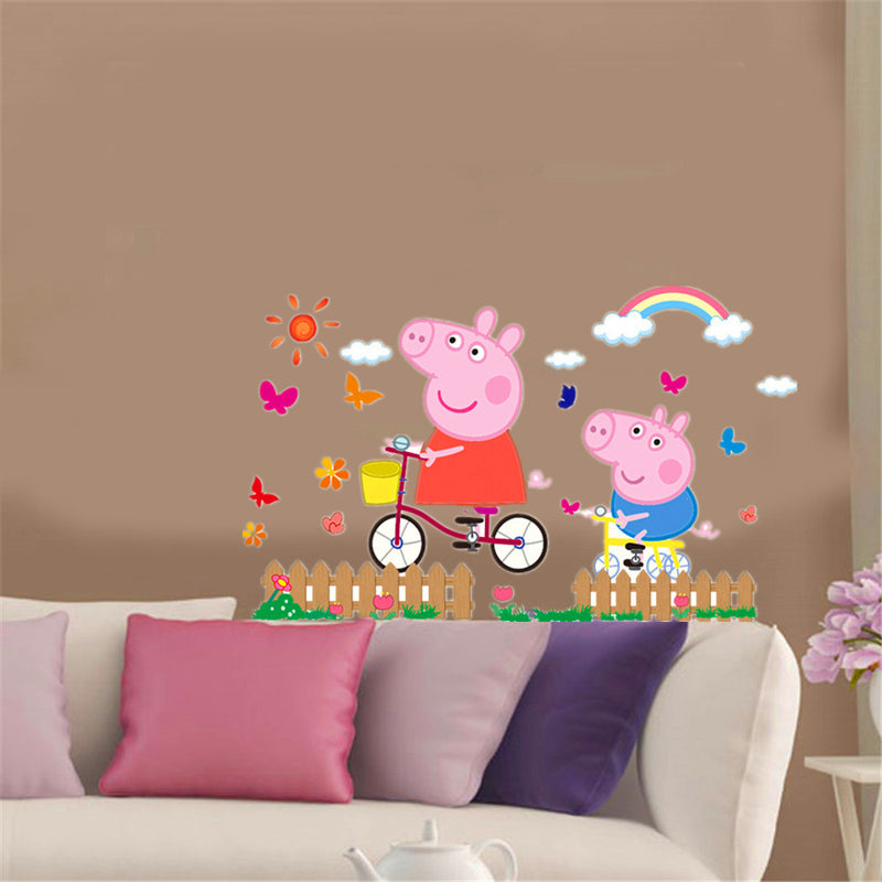 Peppe pig wall stickers for kids