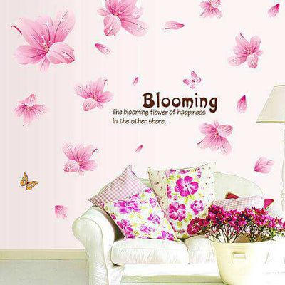 Flower wall decal