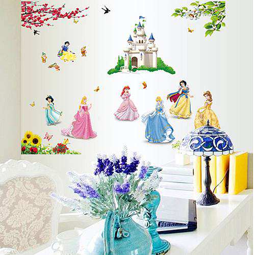 Princess wall decal stickers