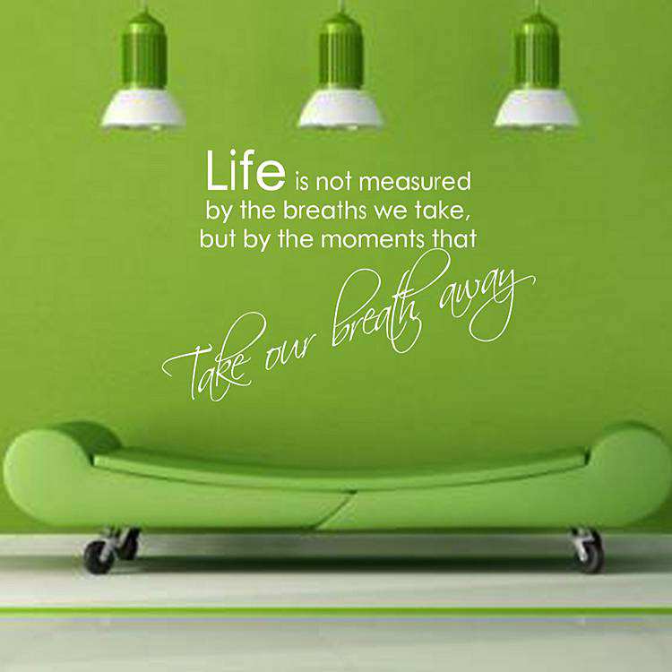 Quote wall art decals