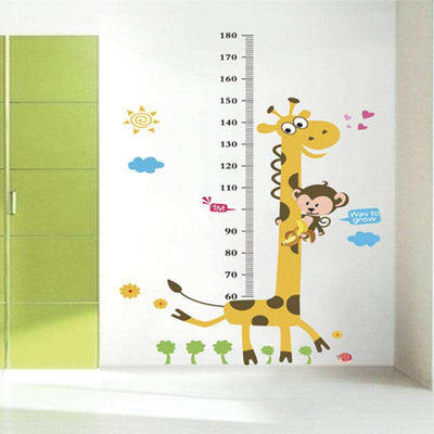 Removable-Wall-Stickers-three-generations-repeat-removable-wall-stickers-cartoon-stickers-AY831-tall-giraffe-Fun