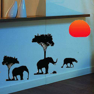Safari Animal Wall stickers wall decals home decor vinyl art 3