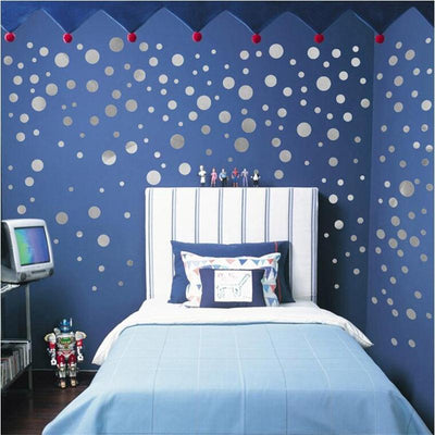 Sliver dots wall stickers