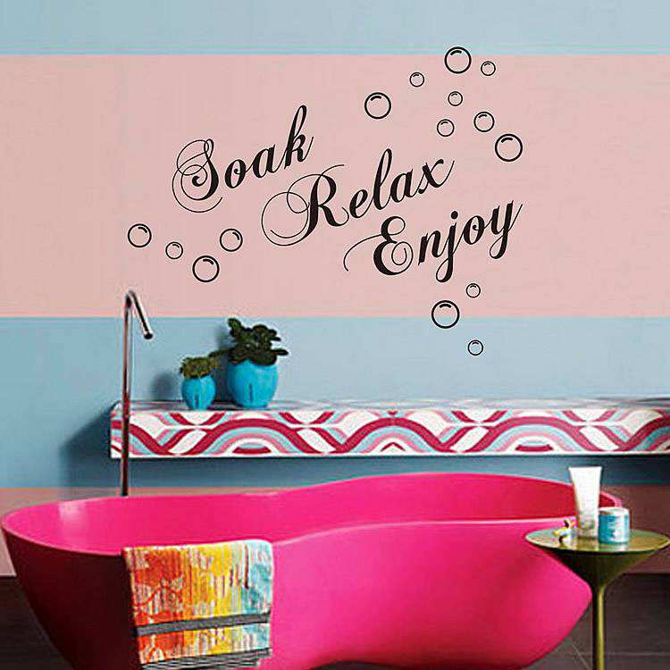 Soal enjoy relax sticker quotes