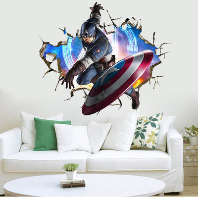 The Avengers decals mural