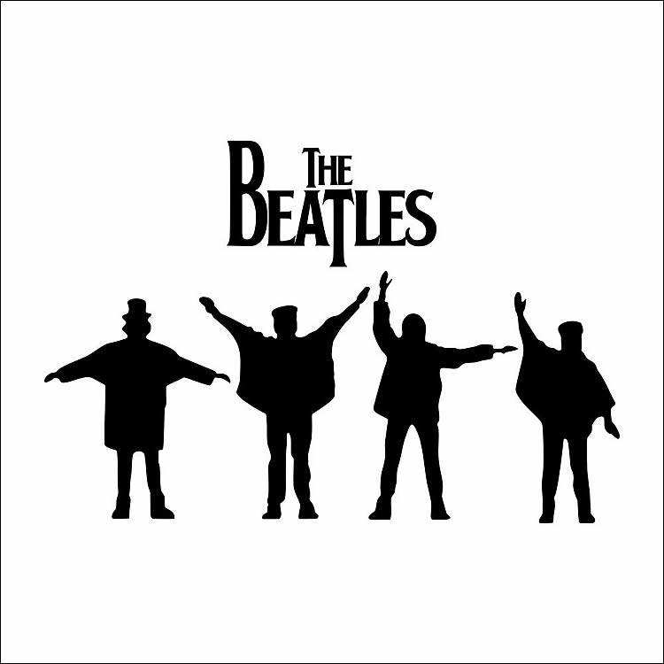 The beatles wall stickers art decals mural home decor