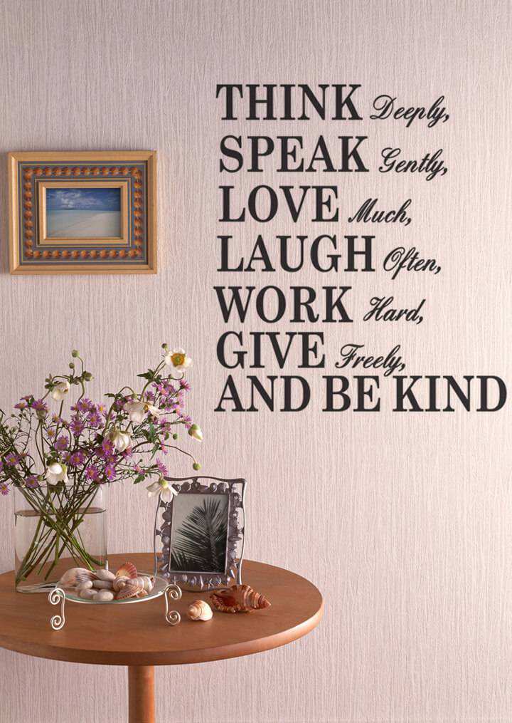 Think-Deeply-Speak-Gently-Love-Much-2015-High-Quality-Wall-Sticker-Removable-Wall-Decal-Decor