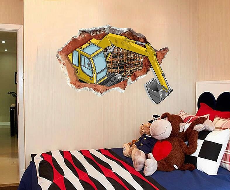 Tractor Digger Wall Stickers