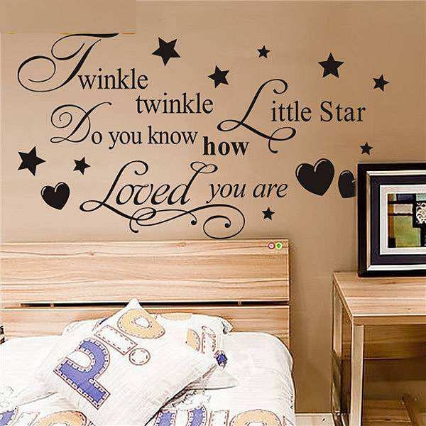 Twinkel twinkel little star wall stickers