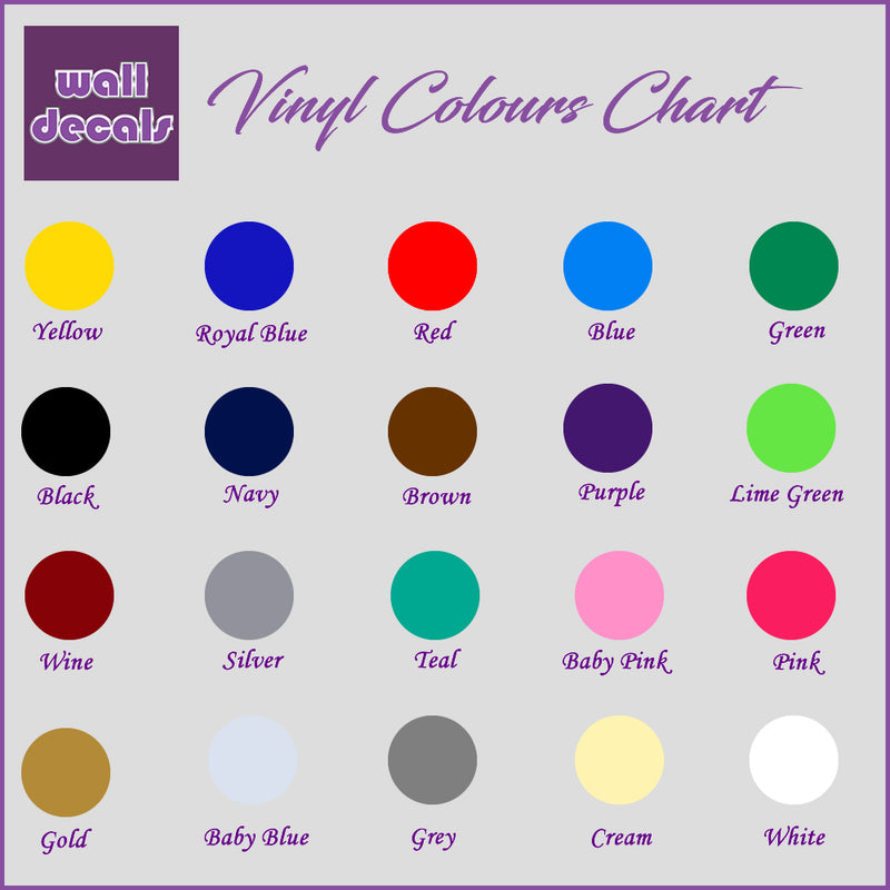 Vinyl Colour Chart