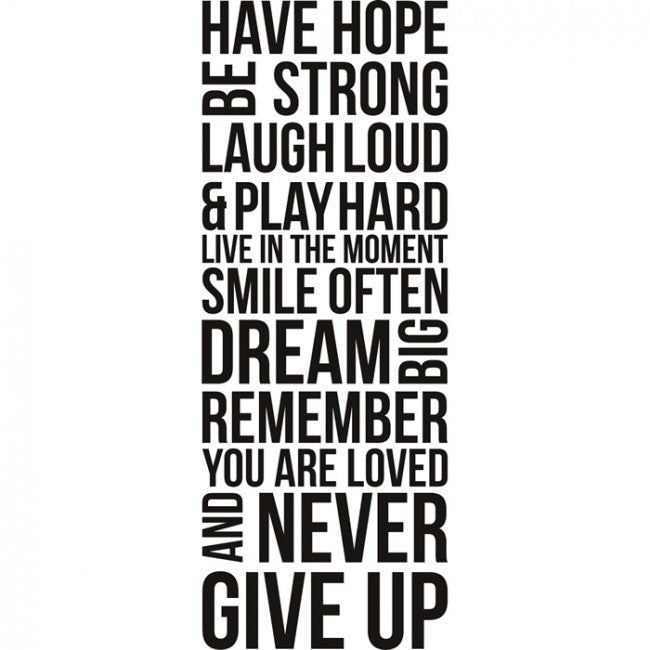 Have hope be strong quote wall decals stickers