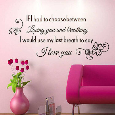 Wall quotes art decals home decor