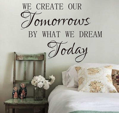 We Create Our Tomorrows Quote Wall Decal 2 1024x1024