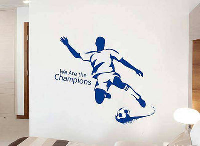 We are the champion football wall stickers