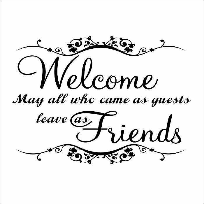 Welcome home quotes wall stickers