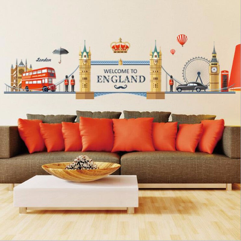 Welcome to England wall stickers