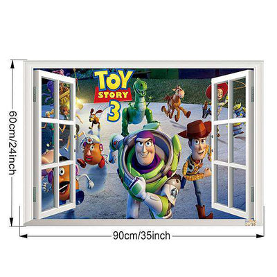 Window Scenery-Toy Story 3 Wall Decal Sticker