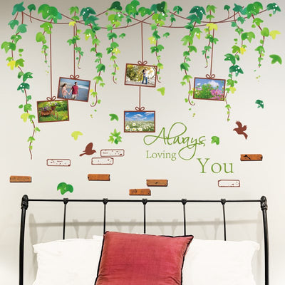 Leafy Vines Memory Tree Wall Stickers