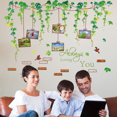Uploaded ToLeafy Vines Memory Tree Wall Stickers