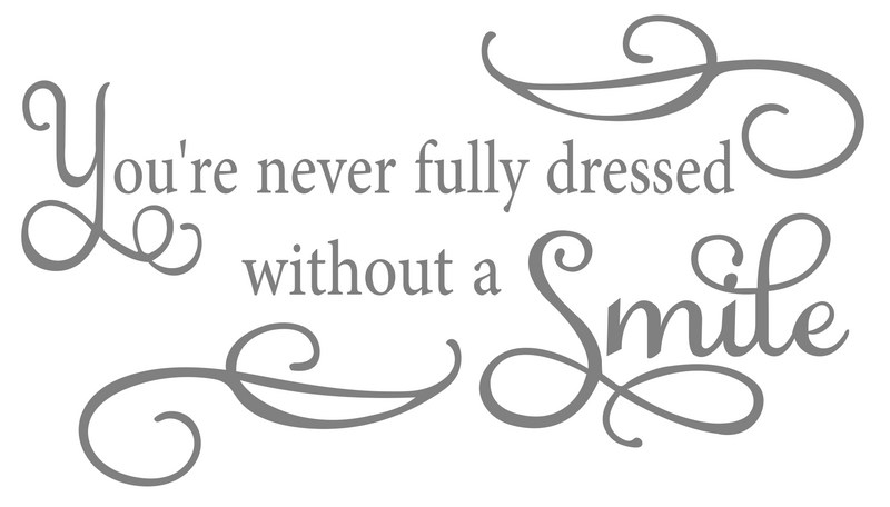 You are never fully dress