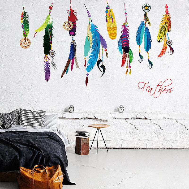 Feathers Wall Decals Stickers