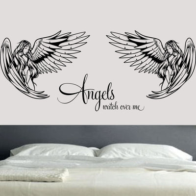 angels watch over me wall decals