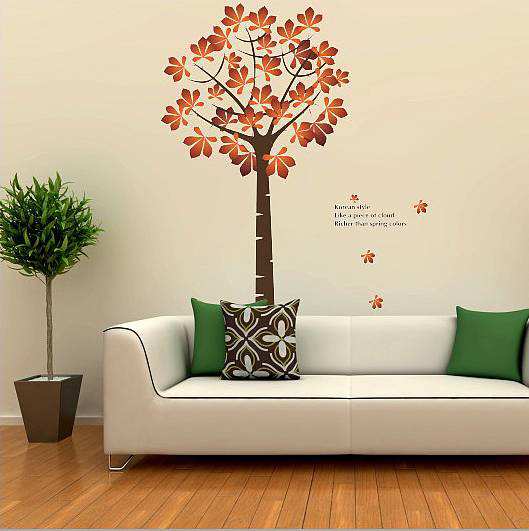 autumn Winter Tree Vinyl Wall Art Decals Wall Decals Home decor Wallpaper