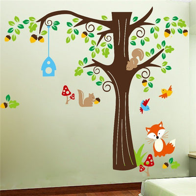 birdcage tree sticker for kids