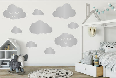 clouds 2 wall sticker
