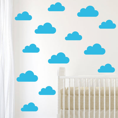 clouds wall decals