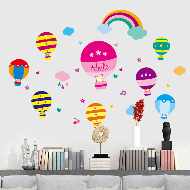 Hot Air Balloon Wall Art Stickers