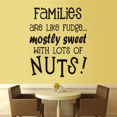 families are like fudge decals