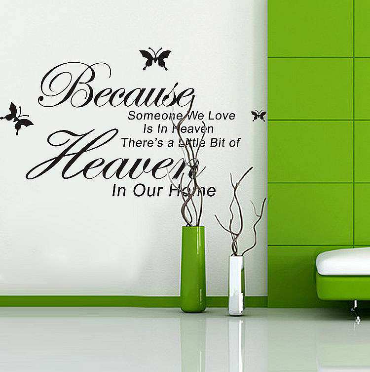 heaven wall quotes stickers
