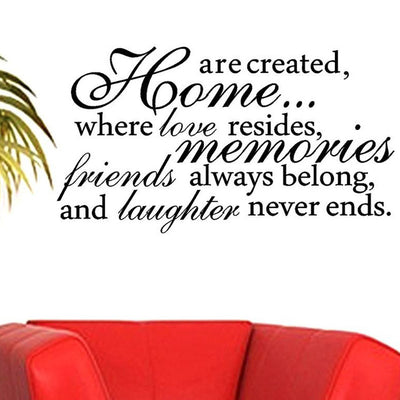 home are craeted wall decal
