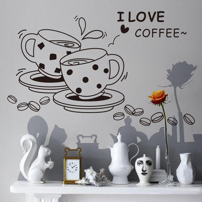 i love coffee wall decal