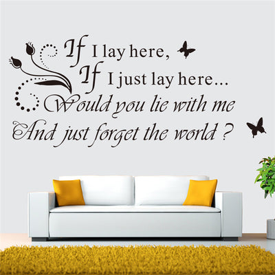 if i lay here wall decal