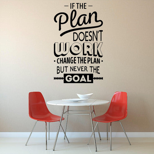 if the plan doesnt work wall decals