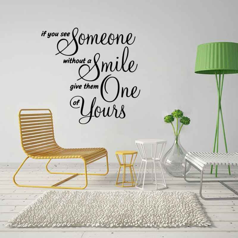 if you dee someone without a smile wall decal