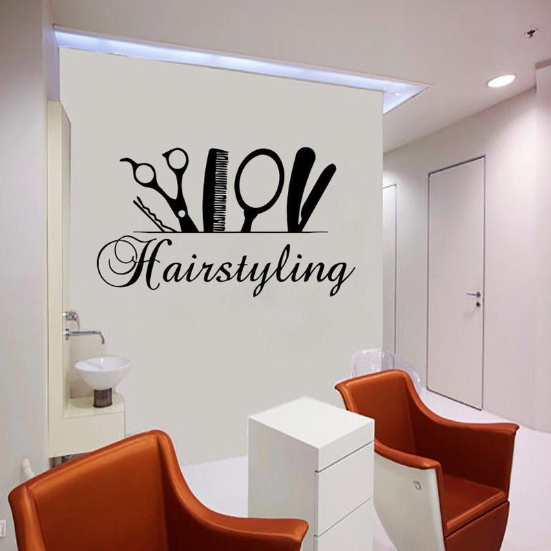 Hairstyling wall decor