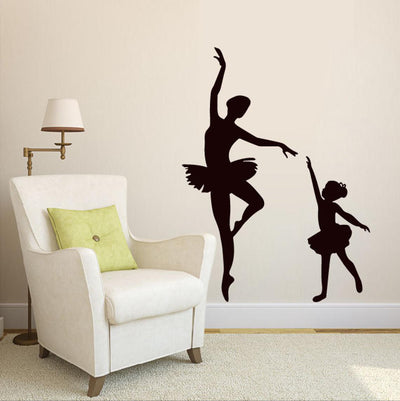 Ballet dancers wall sticker